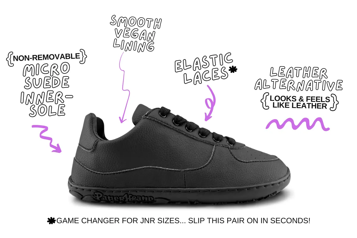 Босоногие кеды Paperkrane BLACK LOW — детские, фото 2