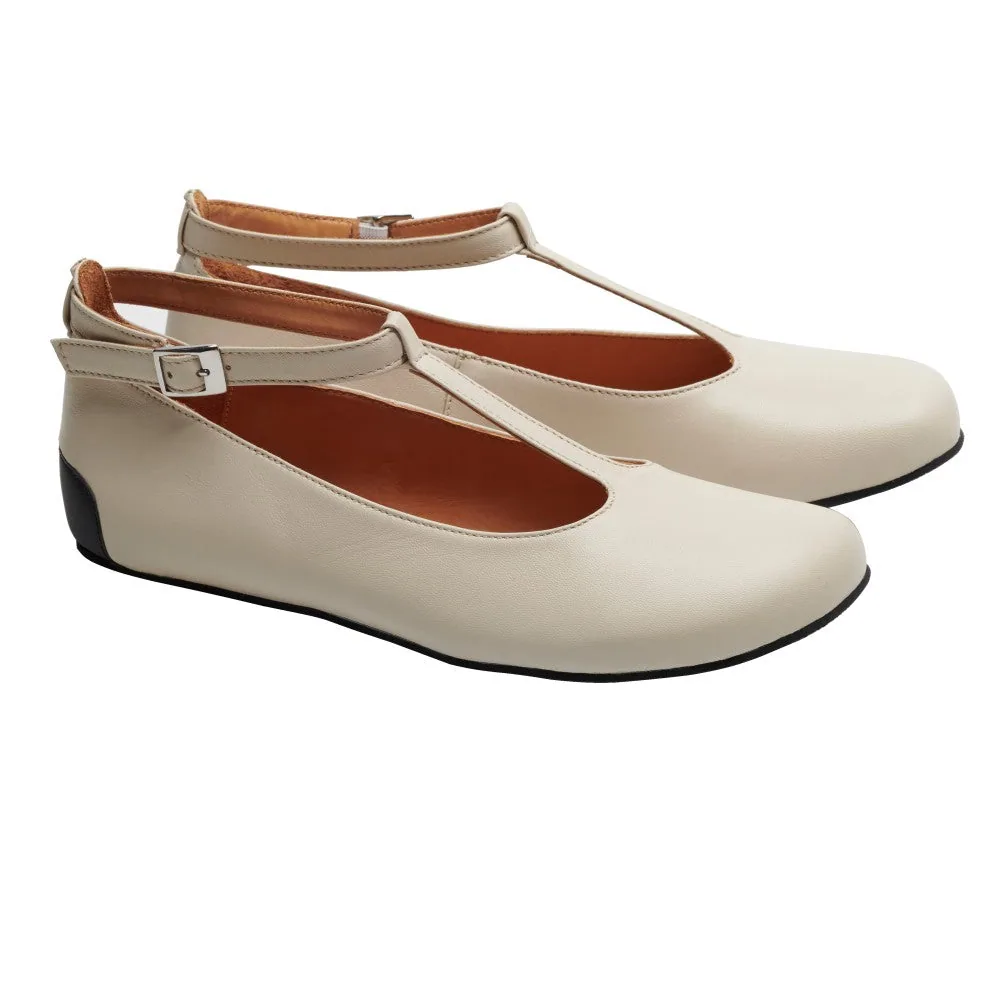 Женские балетки ZAQQ QITE Beige (бежевый цвет)