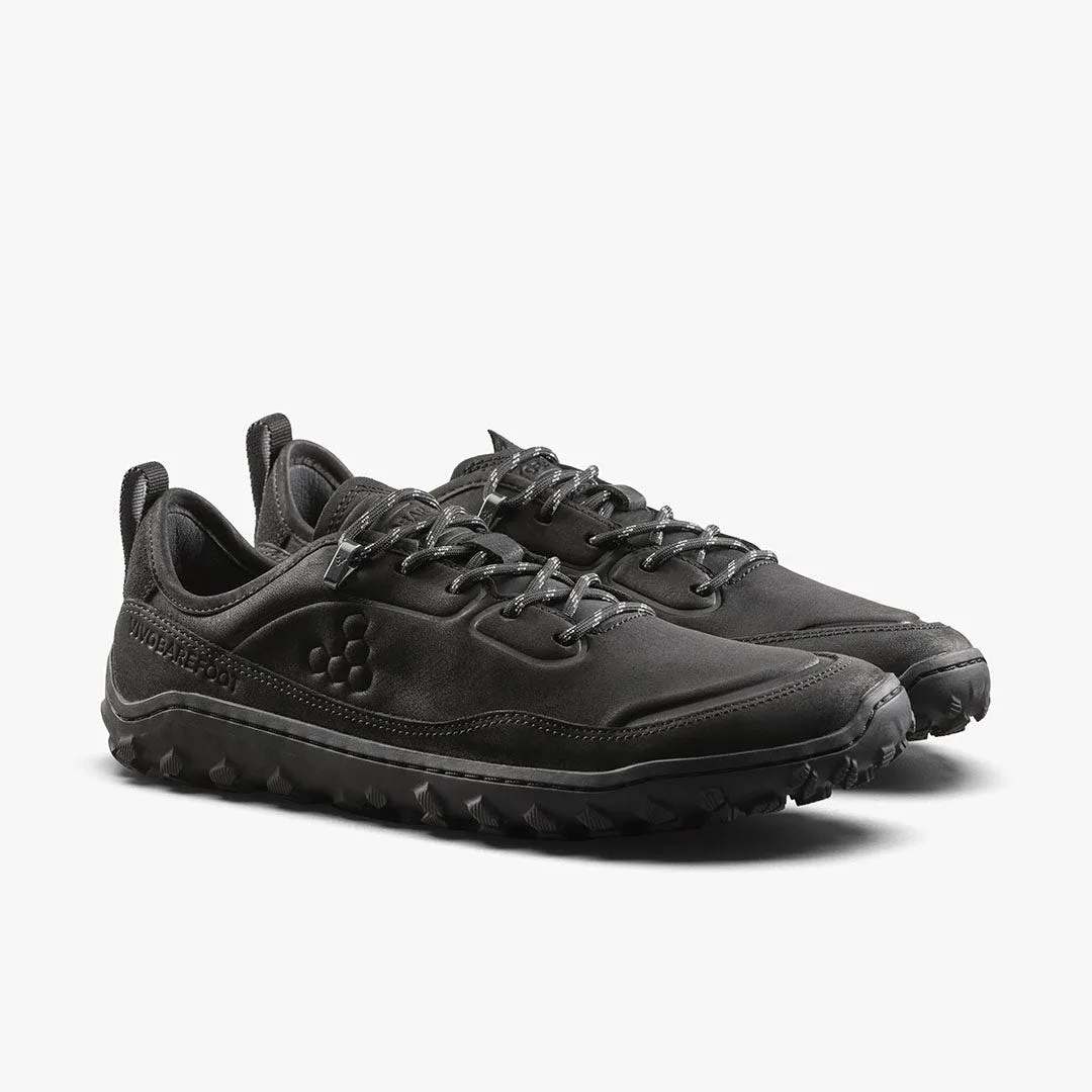 Кроссовки Vivobarefoot Tracker Leather AT Low II — женская модель, чёрный, фото 4