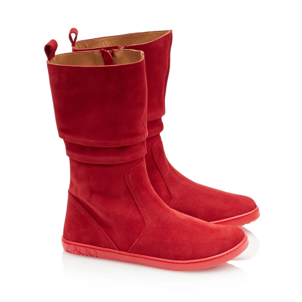 Женские ботинки ZAQQ QOM Red (красный цвет)