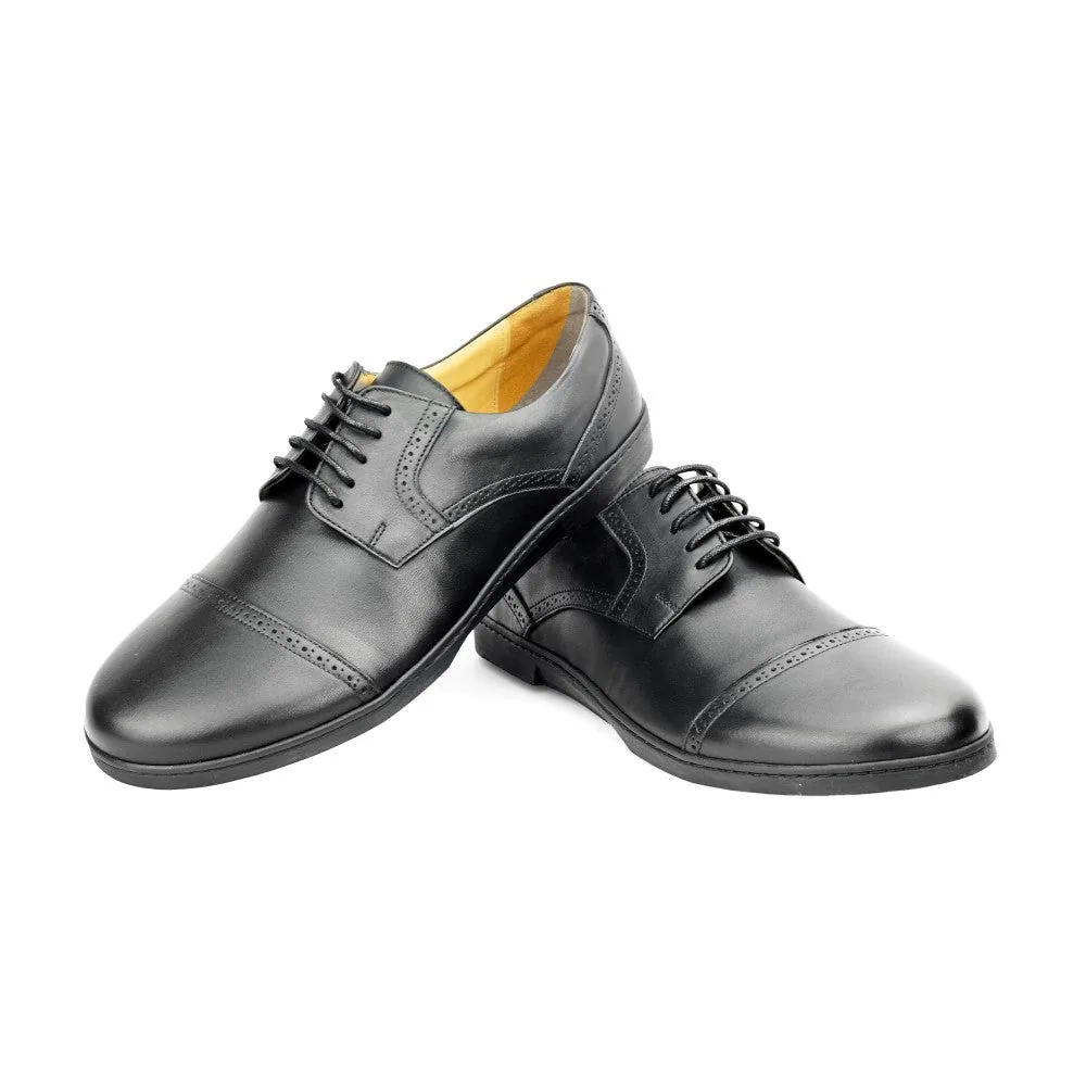 Мужские туфли ZAQQ BRIQ Captoe Black (чёрный цвет) — фото 1 из 13