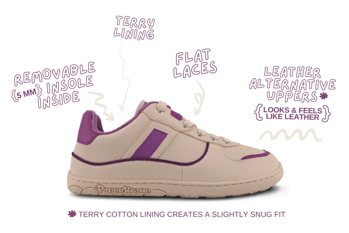 Босоногие кеды Paperkrane PLUM RETRO LOW, фото 2