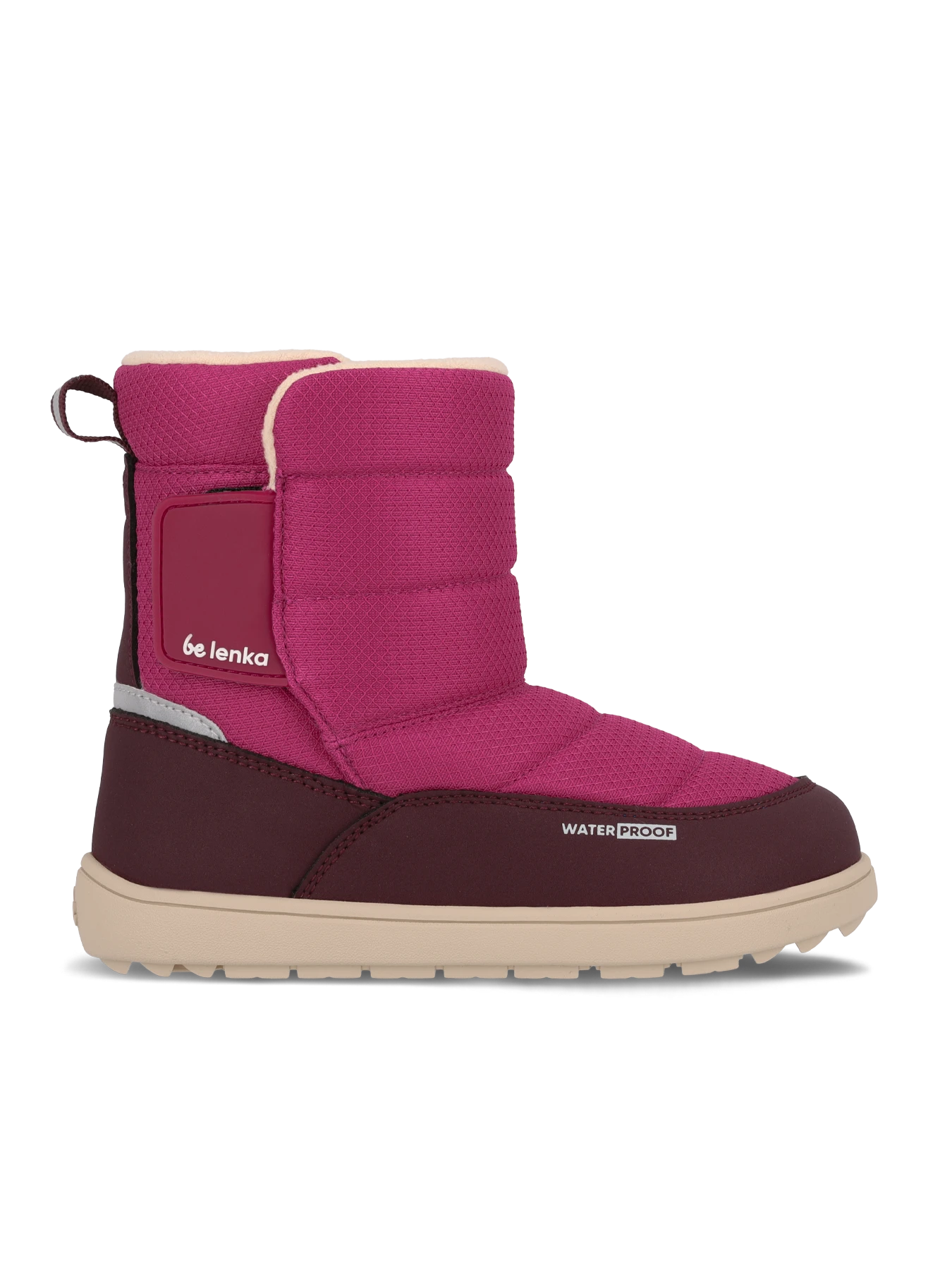 Детские босоногие ботинки Be Lenka Ailo - ягодный
