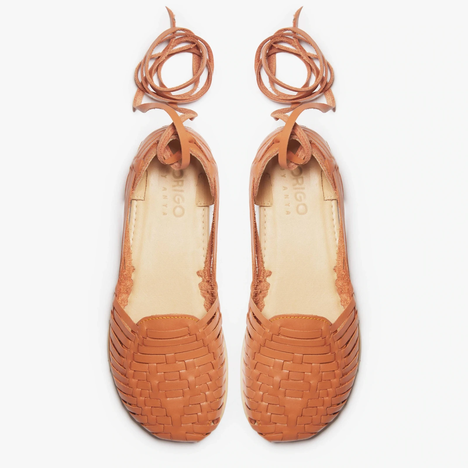 Босоногие сандалии Origo Huarache Slip-On by Anya — ириска, фото 4