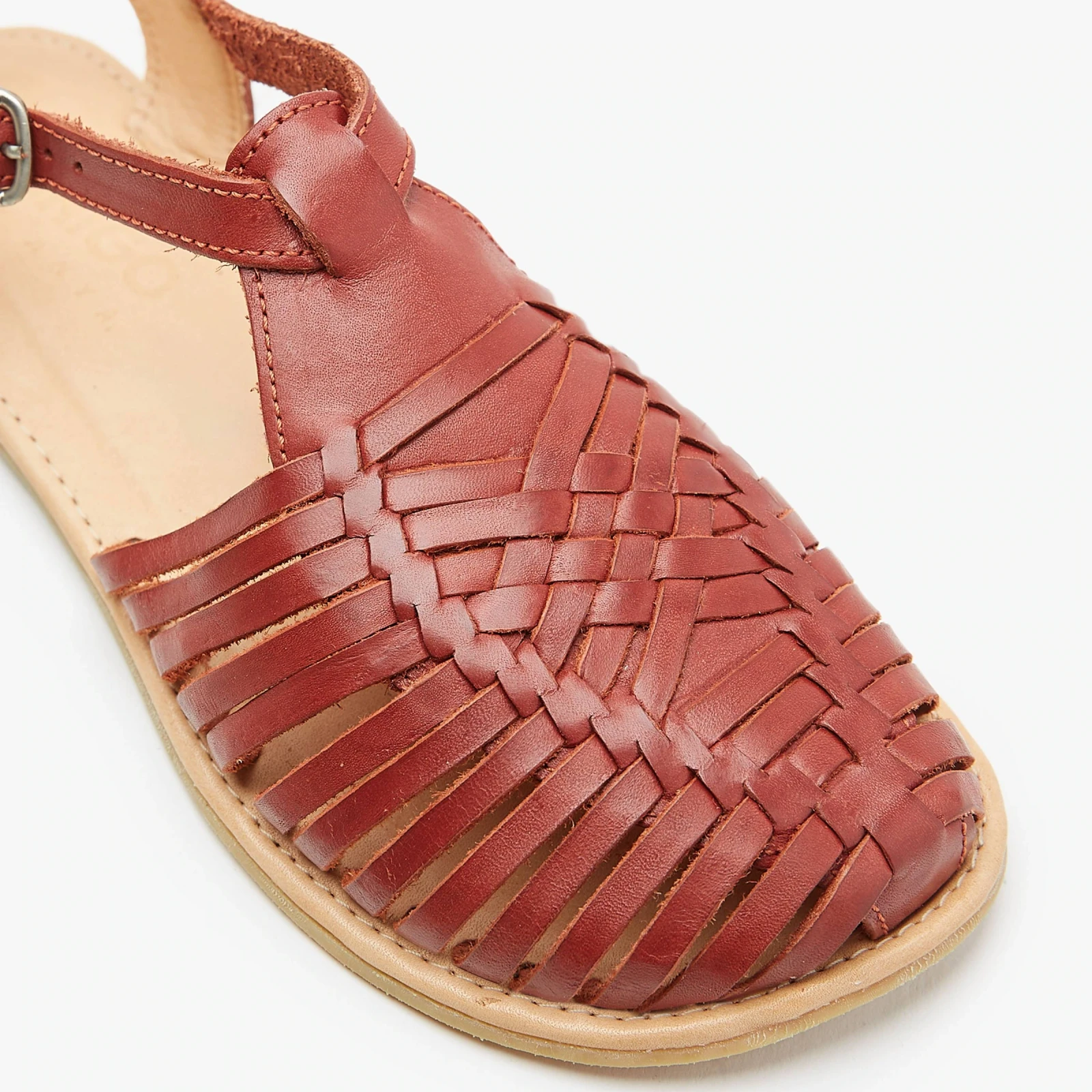 Босоногие сандалии Origo Huarache Sandal Wide by Anya — корица, фото 2