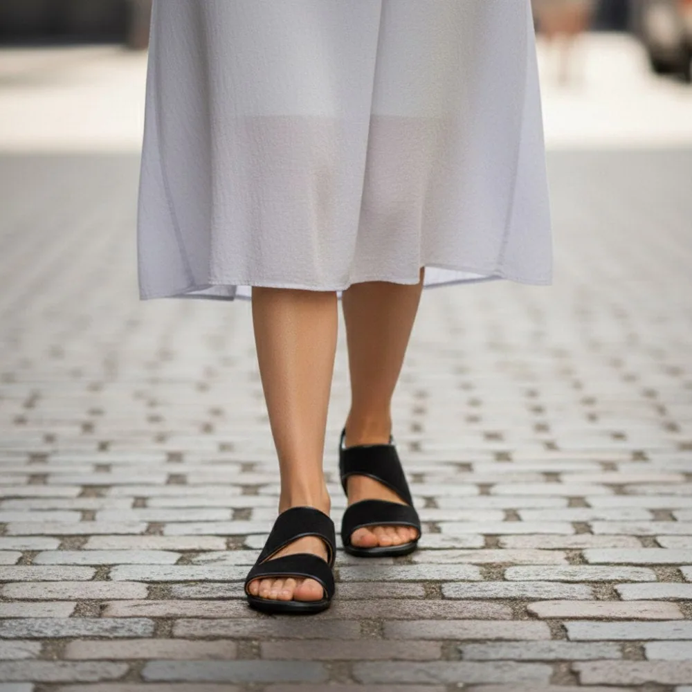 Женские сандалии ZAQQ CISQA Black (чёрный цвет), фото 9