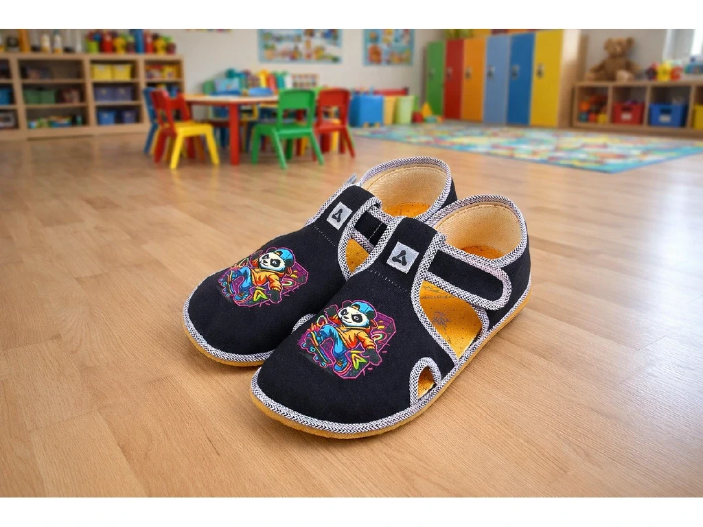 Тапочки Antal Rascal с поддержкой свода — Panda (детские), фото 5