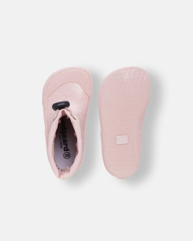 Детские босоногие резиновые сапоги Bundgaard Malik Old Rose Sparkle, фото 2