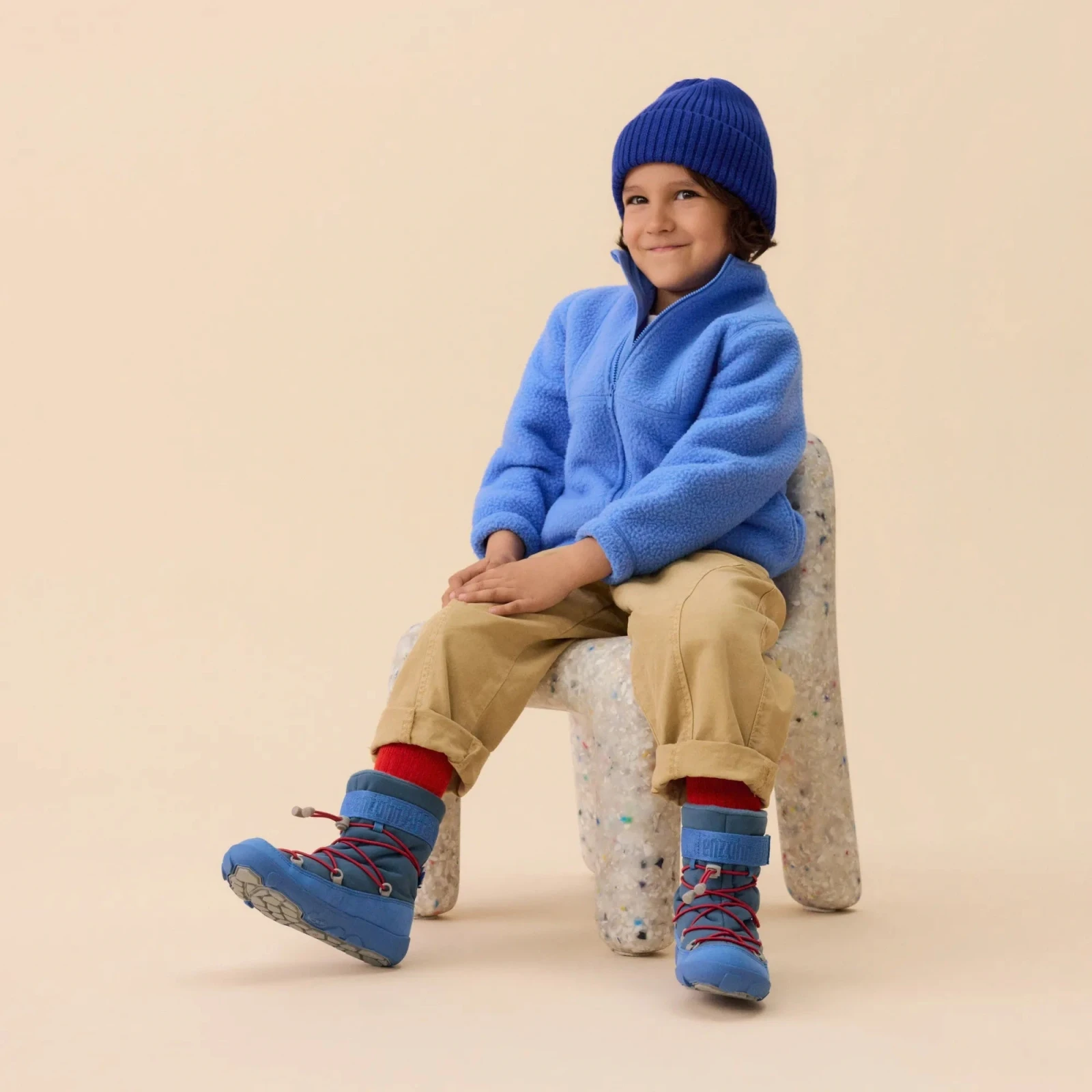 Зимние ботинки Affenzahn Snowy Кит — синий, фото 2