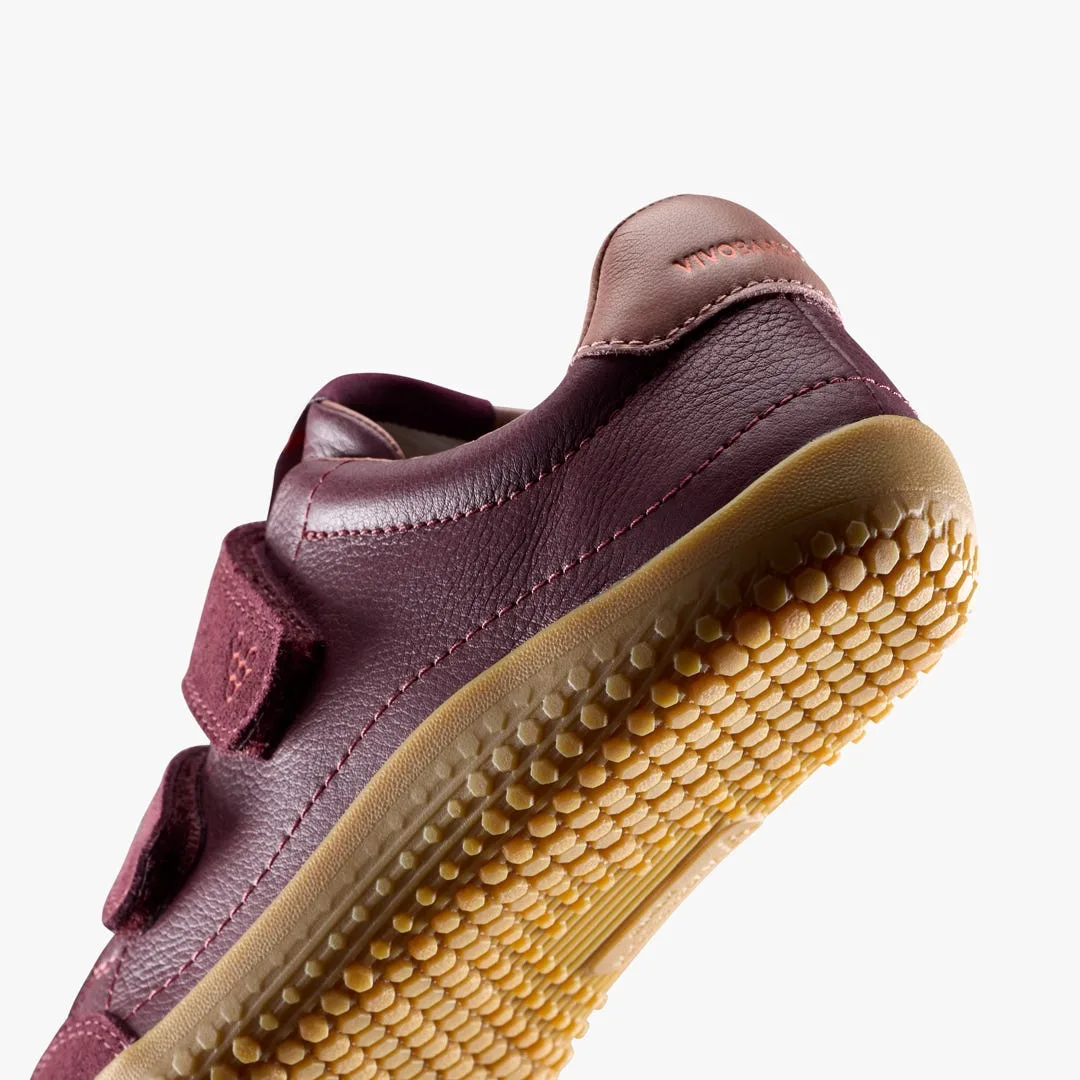 Кроссовки Vivobarefoot Gobi Sneaker — детская модель, бордовый, фото 7