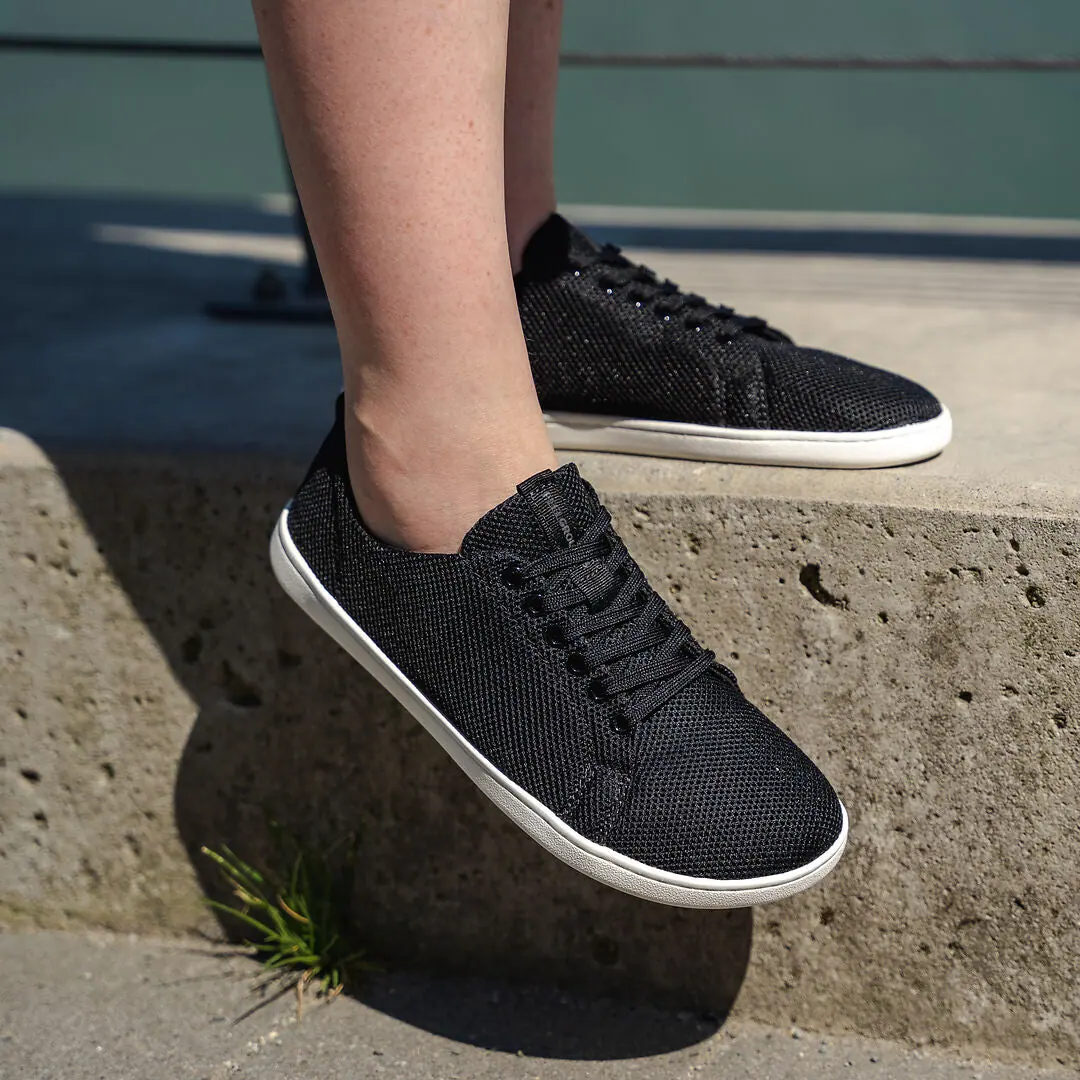 Босоногие кроссовки Feelgrounds Original Mesh — чёрный и белый, фото 2