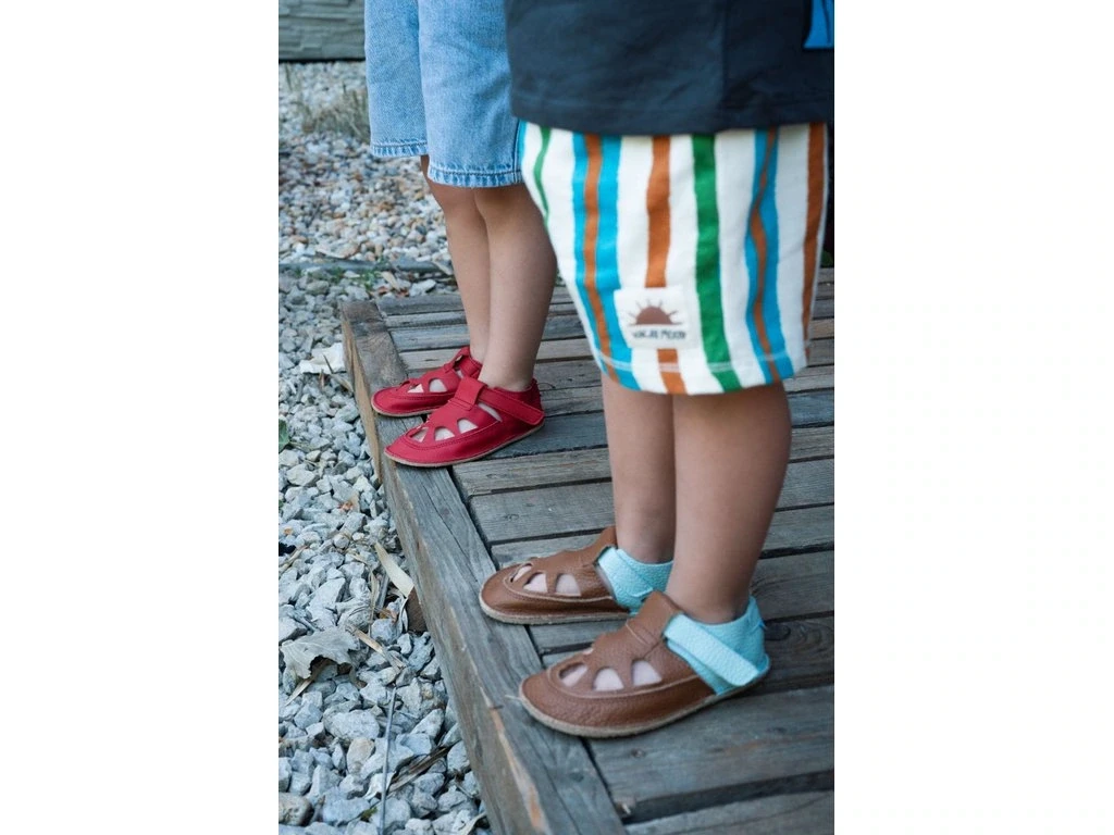 Сандалии Baby Bare Summer Perforation — красный (детские), фото 3