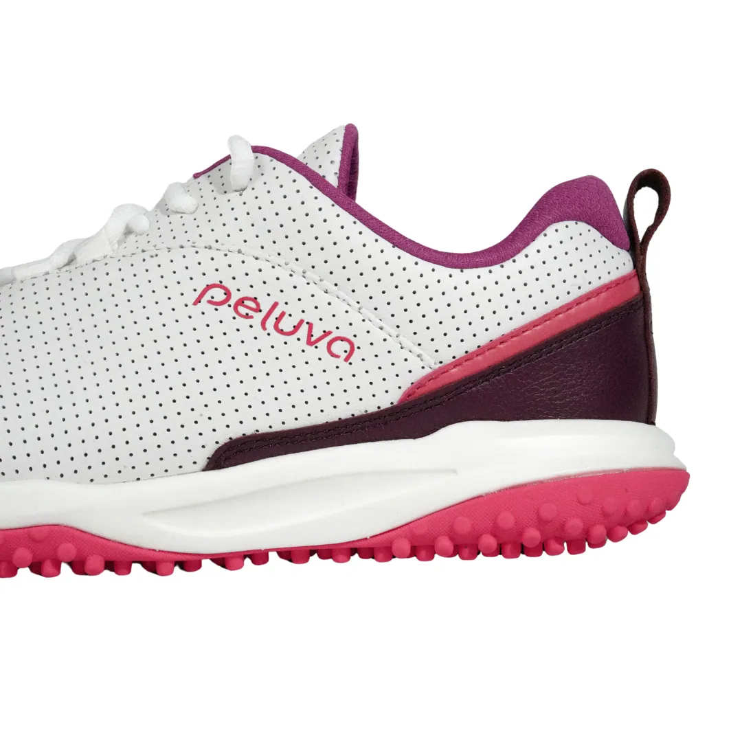 Женская обувь для гольфа Peluva Apollo Golf — белый / ягодный, фото 6
