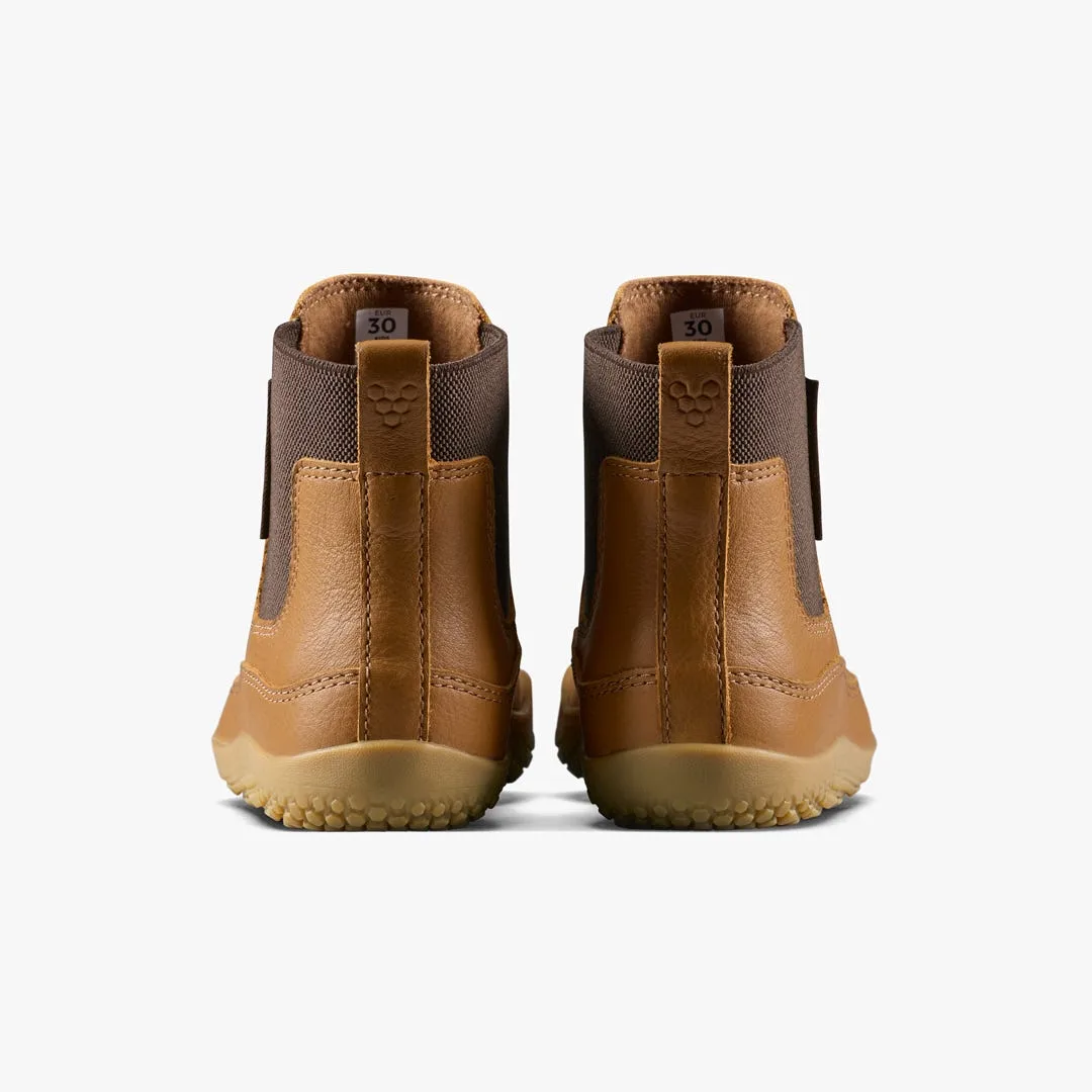 Ботинки Vivobarefoot Gobi Chelsea — детская модель, коричневый, фото 5