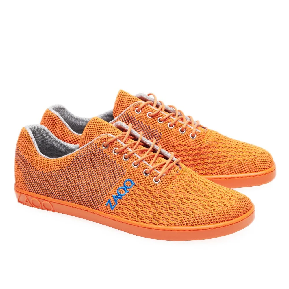 Мужские кроссовки ZAQQ QNIT Orange (оранжевый цвет)
